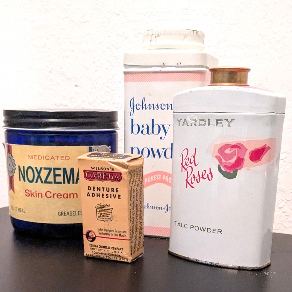 Vintage Talc and Skin Cream Collection